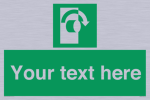 Custom Turn Clockwise Sign